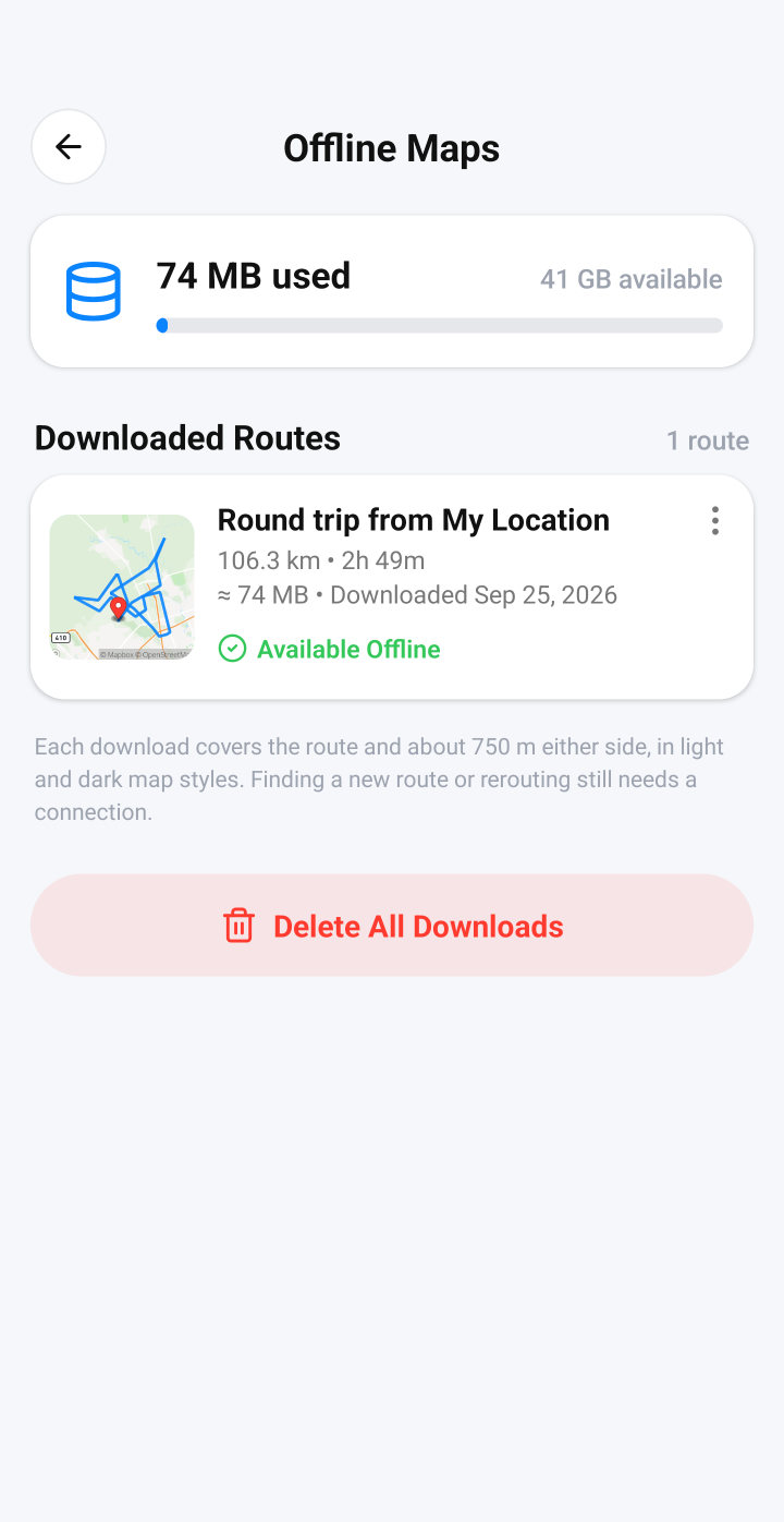 Offline maps