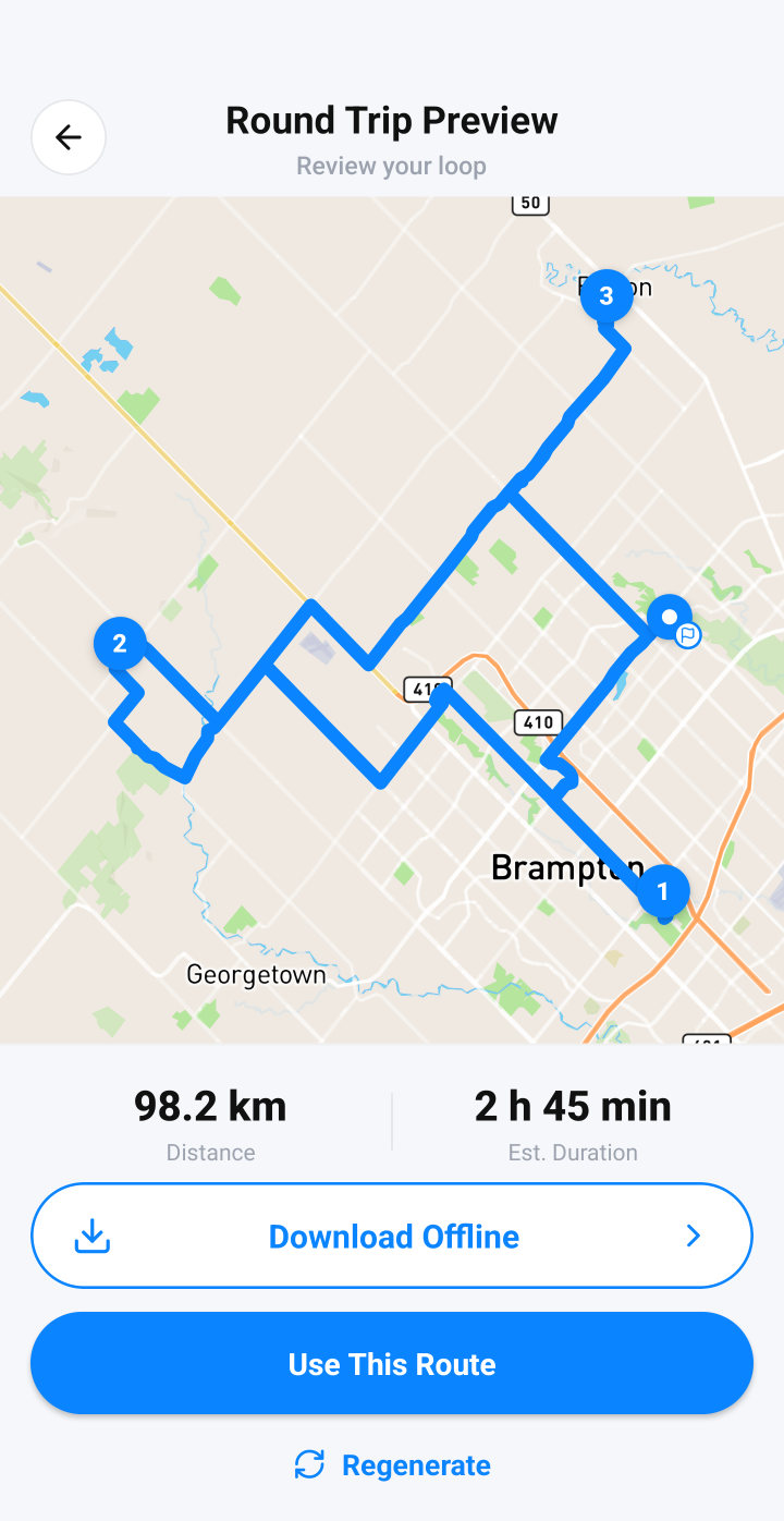Generated round trip