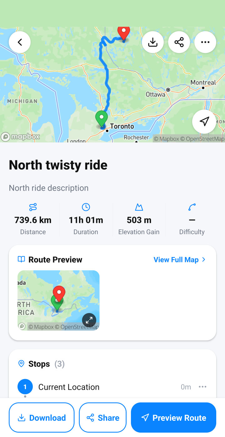 Route details